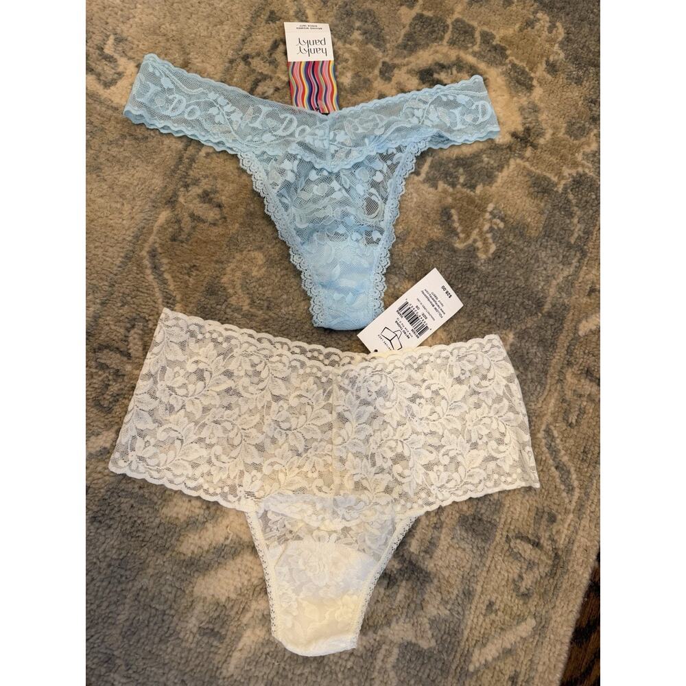 Hanky Panky Bridal Thong (2 Pack) 1 Do One Size NWT $58